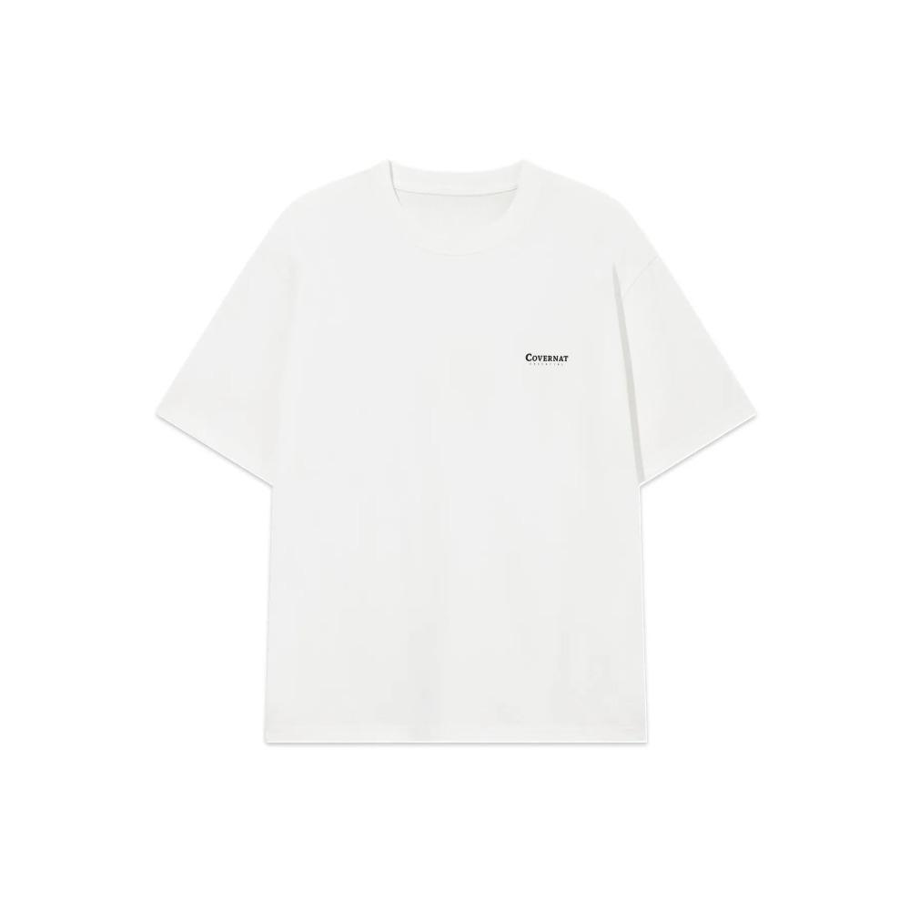 Small Logo Crewneck Tshirt Unisex Unisex Basic Cotton Oversized Casual Daily Wear Short Sleeve Minimalist Streetwear Plain Tee Tops