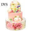 Heavy Duty Cupcake Stand Fillable Cake Round Square Hexagon Wedding?Birthday Clear Party?Cake Display Riser Tier Holder Reusable