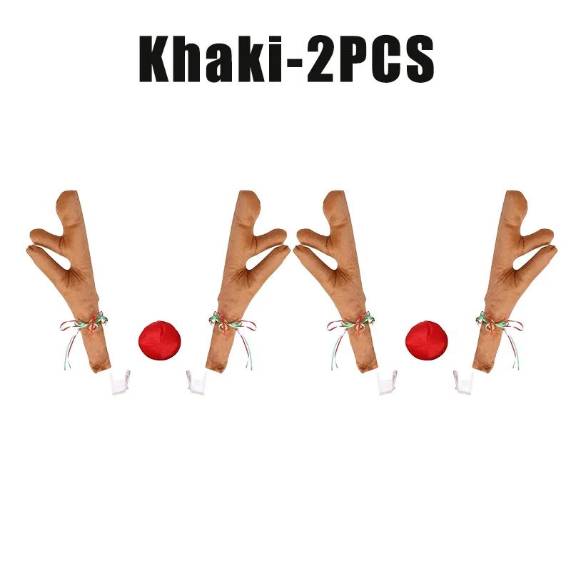 Car Christmas Decor Reindeer Antlers Headband Window Car Accessories Holiday Auto Styling for Christmas Festive Car Decoration