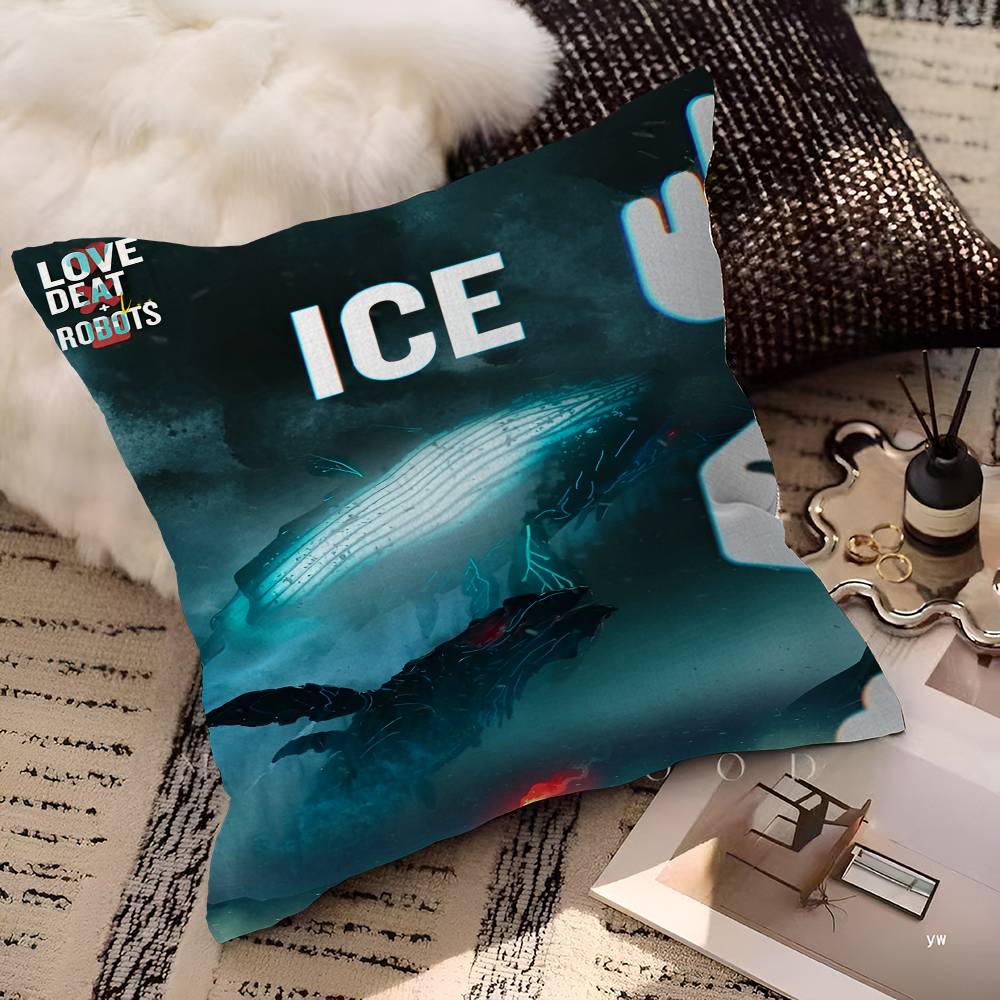Love Death and Robots Pillow Cover Design cushion Cover decor Holiday Decorati