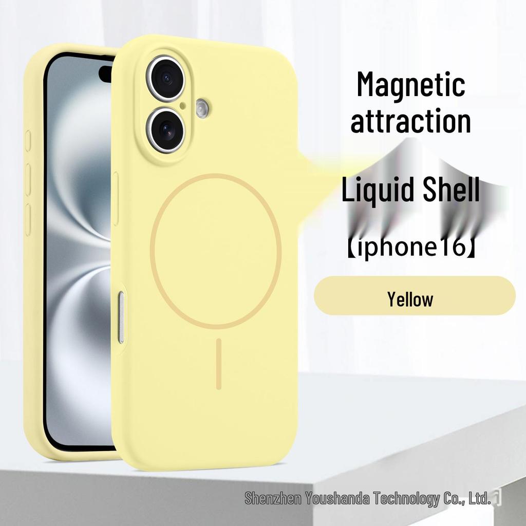 Funda magnética de silicona líquida para iPhone 17 para Apple 16 Pro Max - Cobertura total, Protección precisa de la lente