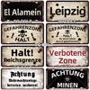 [SQ-DGLZ] Vintage Berlin City 15x30cm Plate War Tin Sign Store Bar Wall Decoration Metal Sign Home Decor Painting Plaques Poster