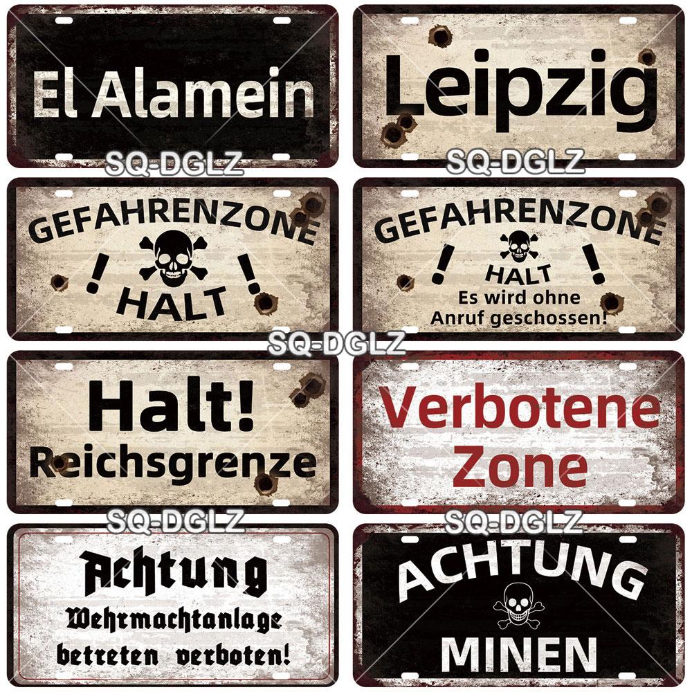 [SQ-DGLZ] Vintage Berlin City 15x30cm Plate War Tin Sign Store Bar Wall Decoration Metal Sign Home Decor Painting Plaques Poster