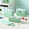 Japanese-style Student Lunch Container Microwavable Food Storage Box  Outdoor