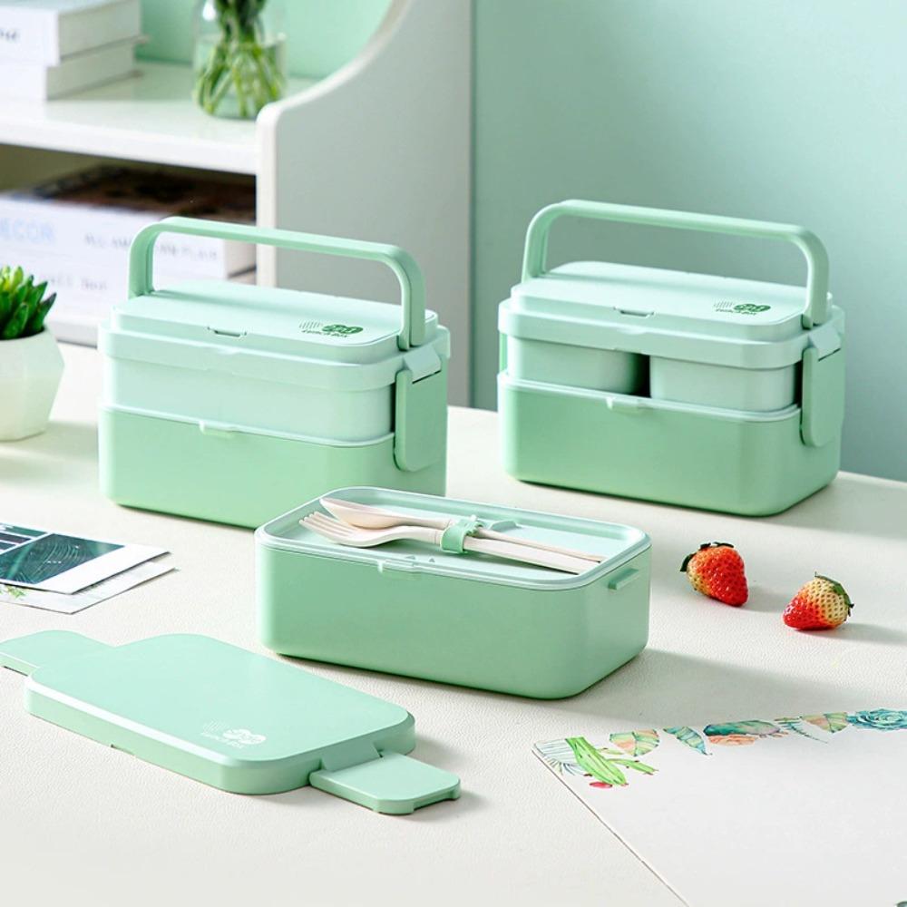 Japanese-style Student Lunch Container Microwavable Food Storage Box  Outdoor