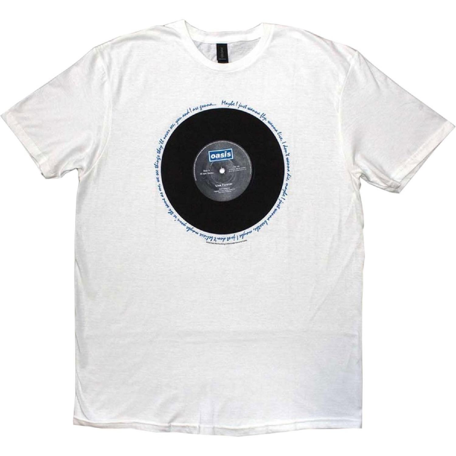 Oasis Live Forever Single T Shirt S