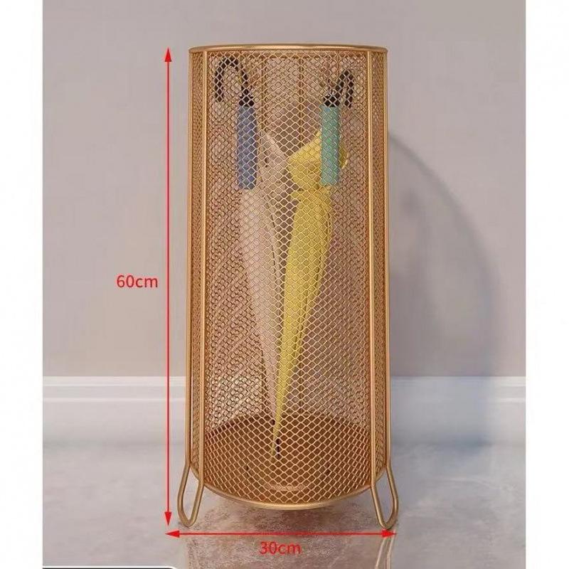 Transparent Cylindrical Umbrella Storage Rack for Office and Home