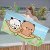 Niedźwiedź Panda B-Bubu-Dudu Anime Kreskówka Anime Ręcznik Plażowy Kąpielowy Miękki Chłonny Ścierka Prezenty dla Dzieci Na Kemping Siłownia