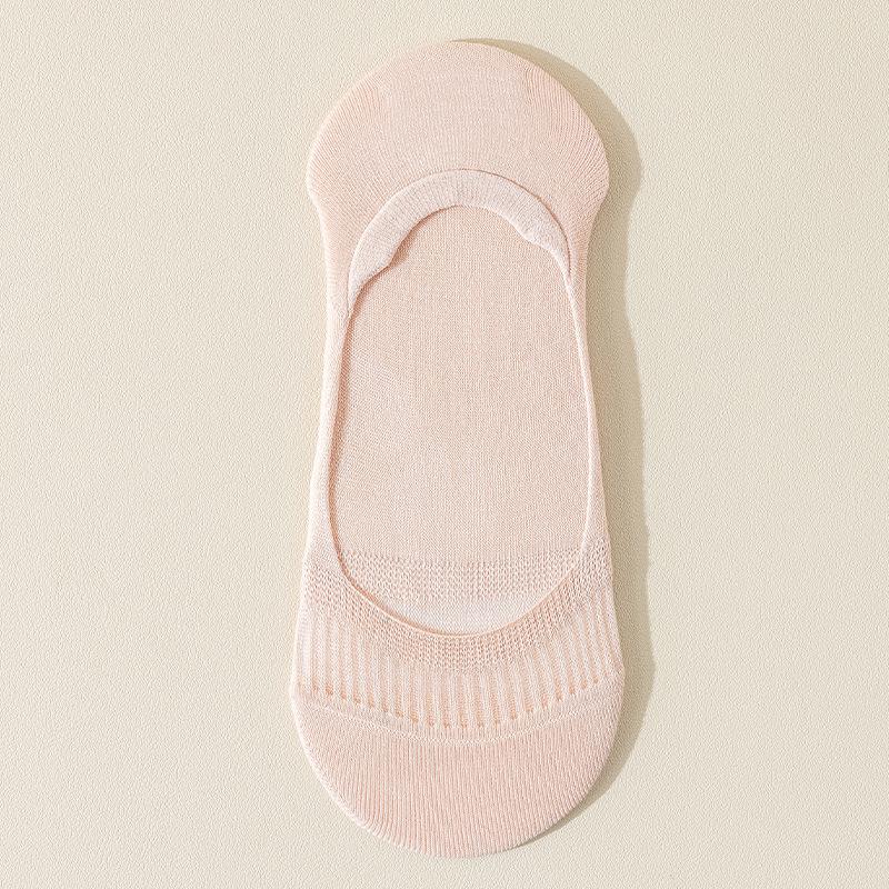 Women's Summer Thin Boneless Mesh Breathable Heel Shallow Mouth Invisible Socks