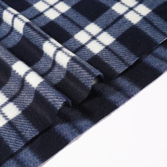 Double-Sided Velvet Scarf with Tassel Decoration Plaid Print Autumn Winter Warm Cashmere-like Scarf Fashion Accessory