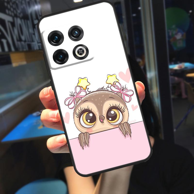 Cute Cartoon Owl Case For OnePlus 10 9 Pro 8T 9RT 10T Ace OnePlus Nord N10 N20 N100 N200 2T CE 2 Lite Cover