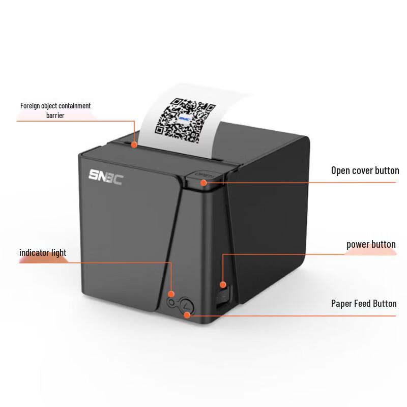 SNBC RP80 80mm Thermal Receipt Printer CN Plug (adapter Included)