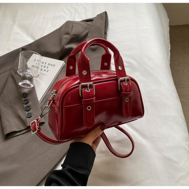 Bag Womens Messenger Bag Portable Premium Feeling Oil Wax Surface Shoulder Bag Simple And Retro