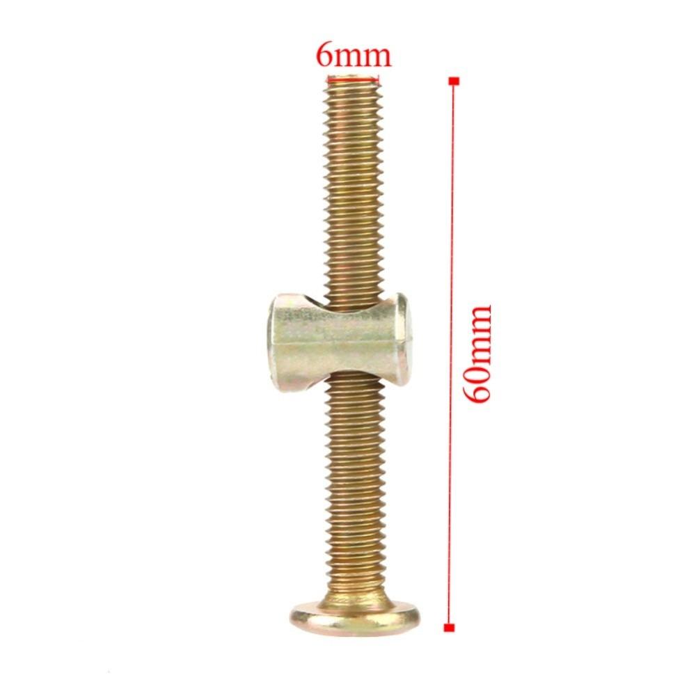 10 Pack M6 x 60mm/80mm/90mm/120mm Furniture Bolts Carbon Steel Hex Socket Head Barrel Nuts Galvanized/Zinc Plated
