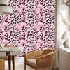 Pink glitter leather wallpaper powder pink, beige and purple 50x1000