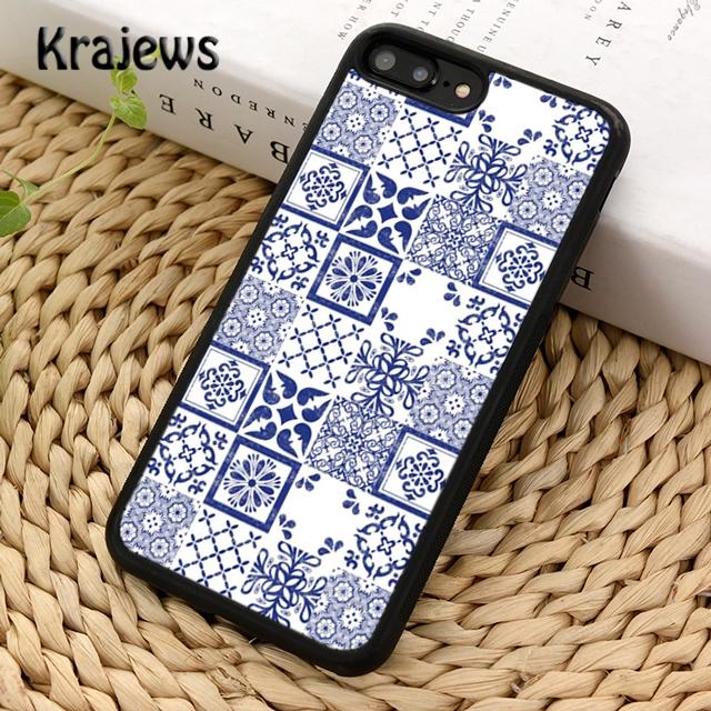 Ancient Floral Tiles Phone Case Cover For iPhone 17 Air 16 15 14 plus 12 13 pro max coque Shell Fundas