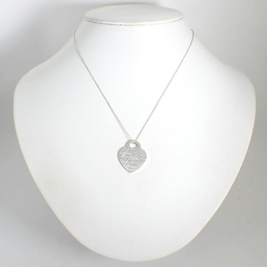 [Pre-owned] TIFFANY/Tiffany 925 Notes Heart Pendant/Necklace/j74-49