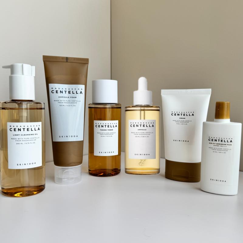Skin1004 Centella 6 Set: Cleansing Oil+Foam+Toner+Ampoule+Cream+Sun