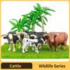 Realistic Cow Toy Kids Lifelike Simulation Bull Model Educational Farm Animal Figure Safe Durable Plastic Learning for Kid Friendly Entertaining Fun