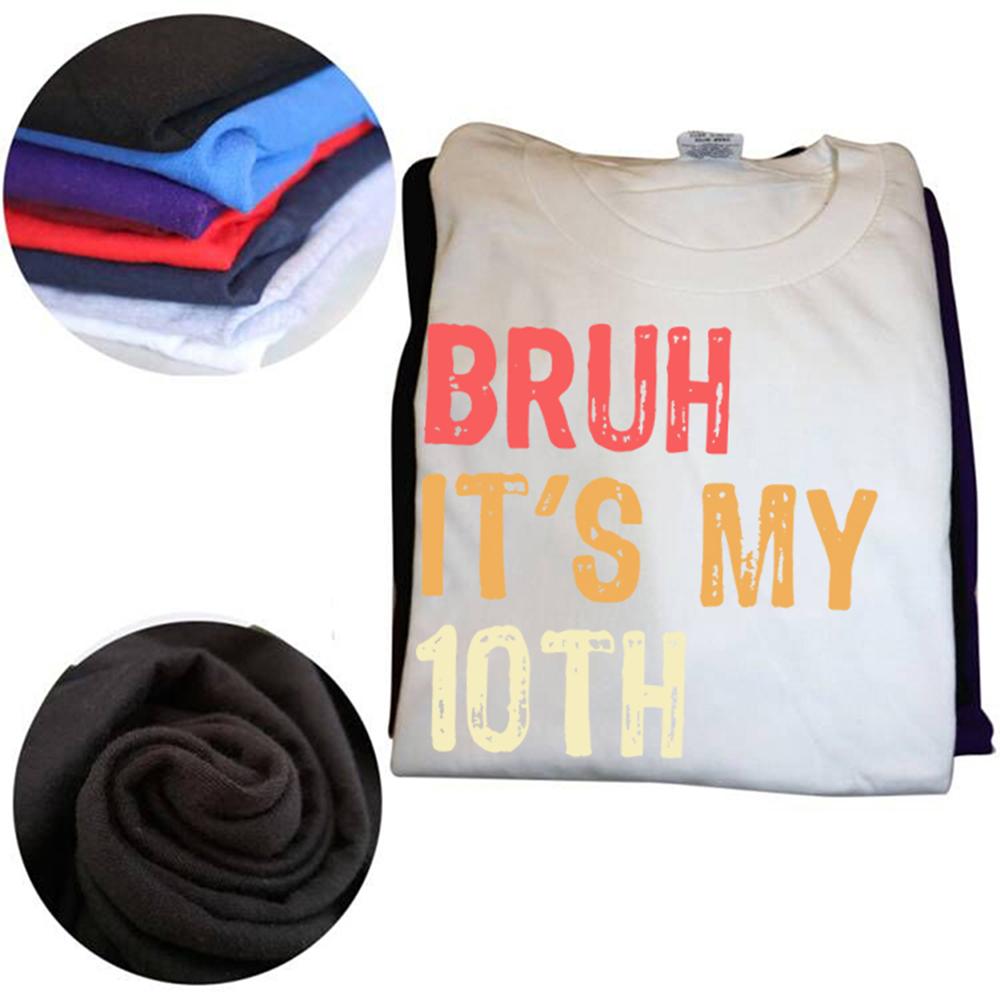 Funny It's My 10th Birthday Retro 10 Years Old Graphic T Shirt Men Humor Streetwear Tee Shirt Short Sleeve Unisex Loose Clothing