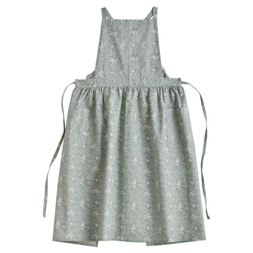 Elegant Kitchen Cooking Apron Floral Printed Cleaning Apron Fashion Household Work Apron  Kitchen