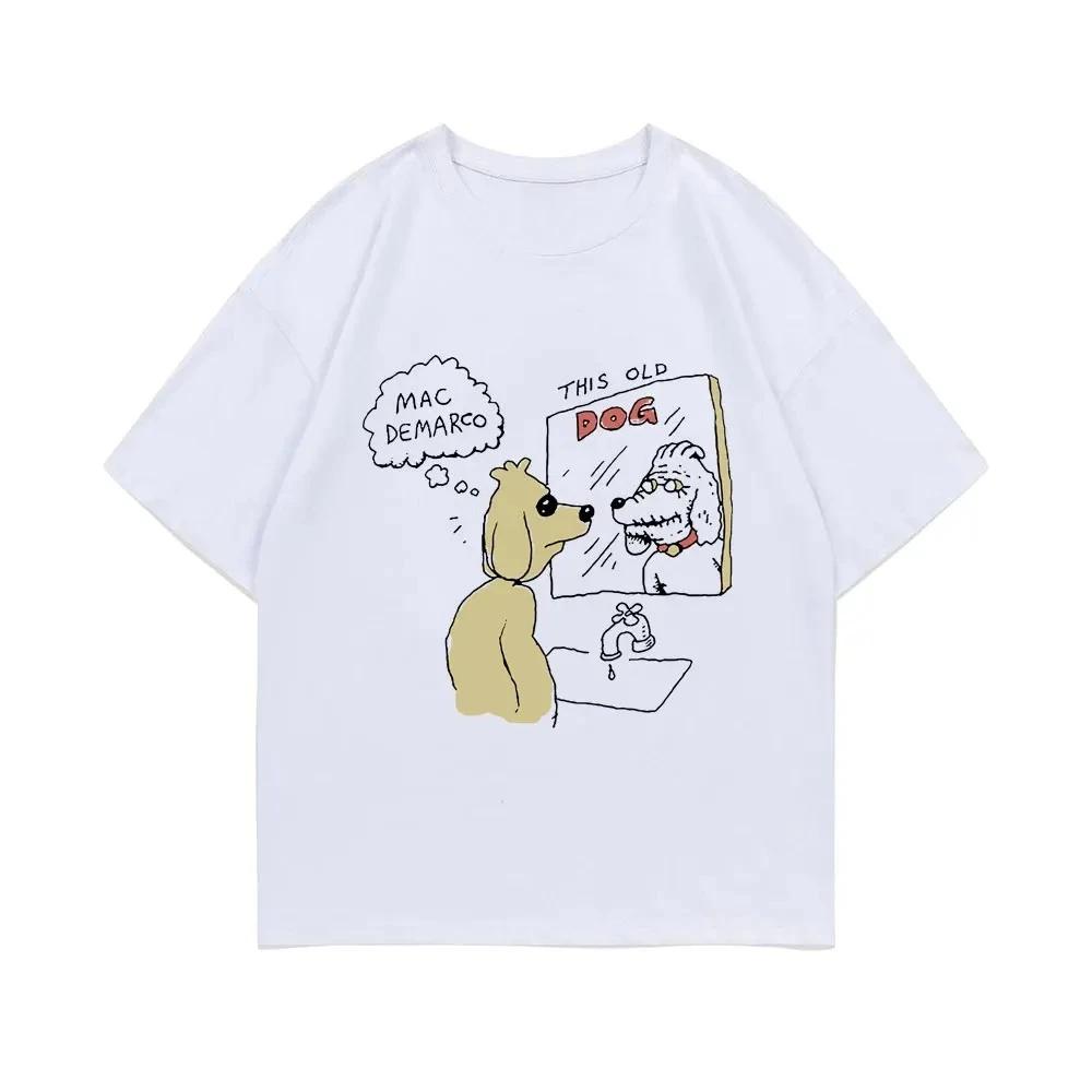 

Mac Demarco This Old Dog Album Graphic T-Shirt Women s Indie Pop Music Vintage Hip Hop Y2K Top Size L Medium Small Extra Large 4XL