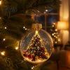 Kleine kerstcadeaus Transparante kerstballen, Acryl hangdecoratie met peperkoekhuisje Feestelijke huisaccenten Rendier Kerstman Boom Binnen