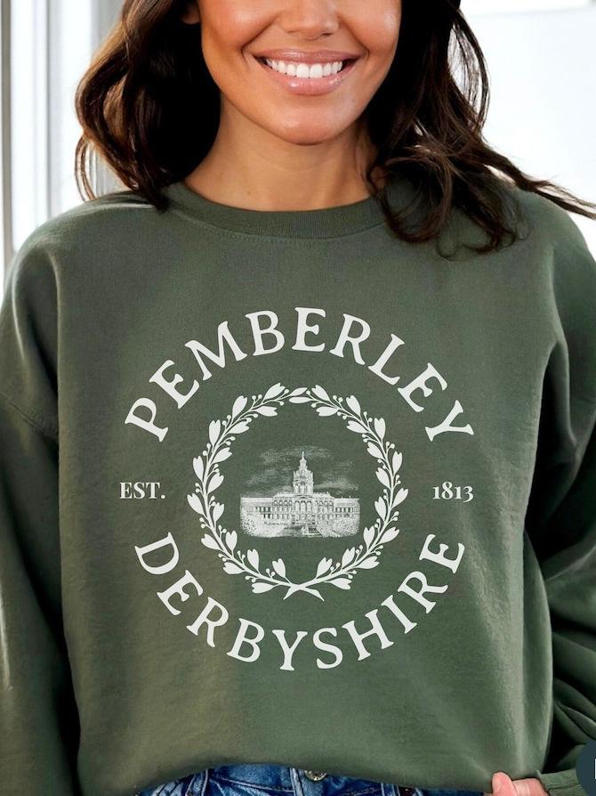 3D Digital Crew Neck Printed Sweater Letter Loose Top Women'S Color Pattern