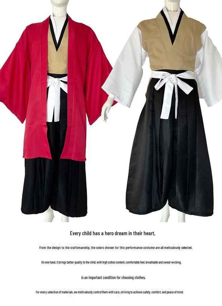 Yoriichi Tsugikuni Sun Breathing Swordsman Cosplay Costume - Japanese Style