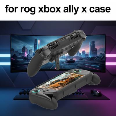 Für JYS Für ROG Für Xbox Ally/X TPU Handheld Schutzhülle Atmungsaktiv Und Verstellbarer Ständer Vollständige Abdeckung Mit Oberer Abdeckung