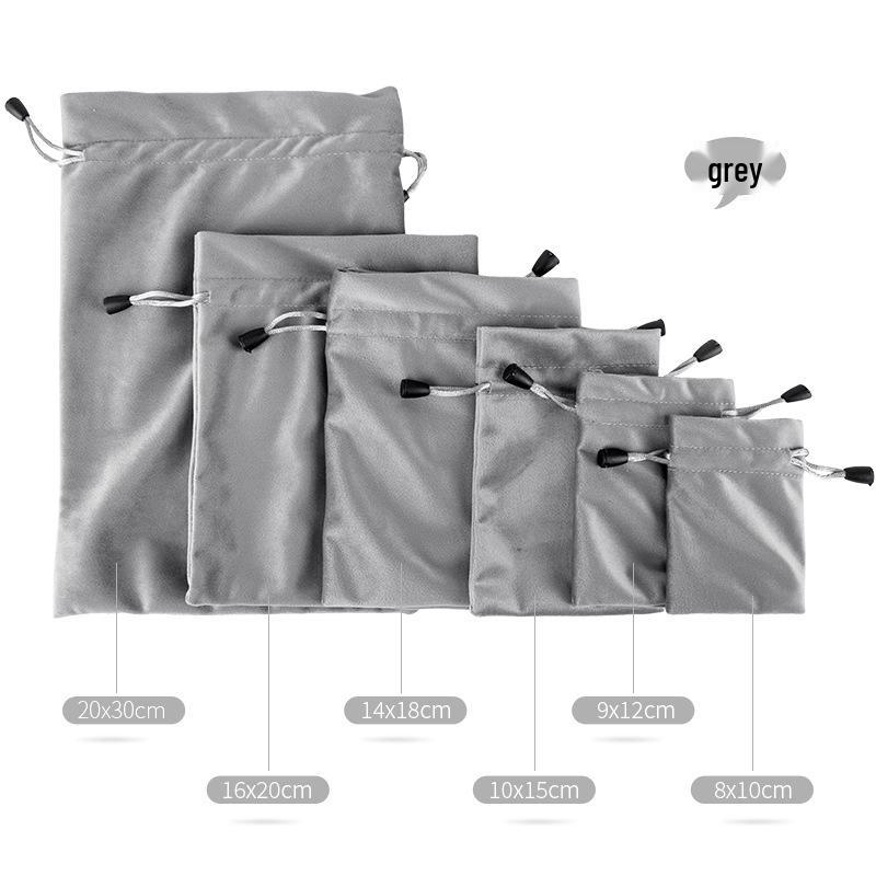 Luxurious Velvet Drawstring Jewelry & Cosmetics Pouch – Dustproof Storage Bag