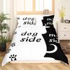 Home Textiles Three-Piece Valentine'S Day Cute Cartoon Digital Printing Quilt Pillowcase Bedding