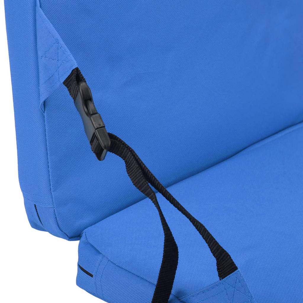 Portable Foldable Chair With Backrest Comfortable Stadium Seat Cushion For Outdoor Camping Beach