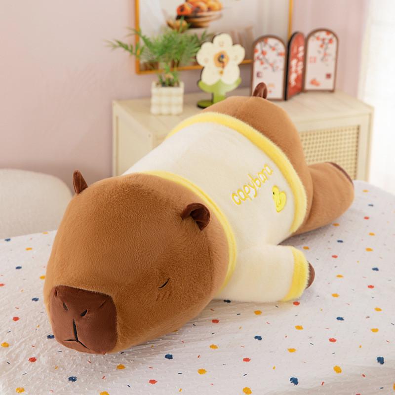 Plush Party Capybara Toy Cute Cartoon Sofa Pillow Girls Bed Sleeping Doll Gift