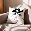 CartoonHCHamster Caveman   Pillow Case Pattern Printed Pillowcase For Living Room Sofa Cushion Cover