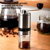 Manuelle Kaffeemühle 6 Einstellbare Mahlgradeinstellungen, Keramikmahlwerk Handkurbel Tragbar für Espresso/Camping/Heim- & Reisegebrauch