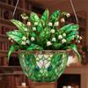 Linglan Flat Double Sided Printed Decorative Acrylic Pendant Spring Decorative Pendant