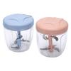Hand Pull Manual Food Chopper Garlic Mincer Vegetable Cutter with Multi Layer Blades Rapid Mincing for Meat Garlic Baby