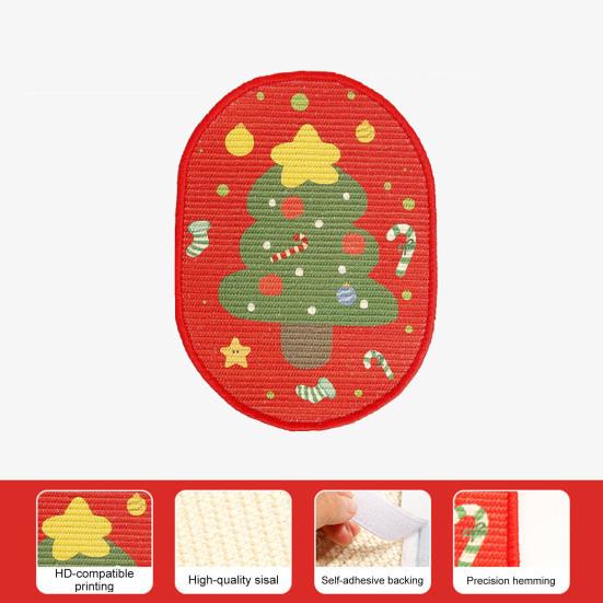 Wall Cat Scratching Mat Sisal Wall-mounted Cat Scratcher Furniture Protector Festive Decor Cat Scratch Mat for Walls Couches Cabinets Doors