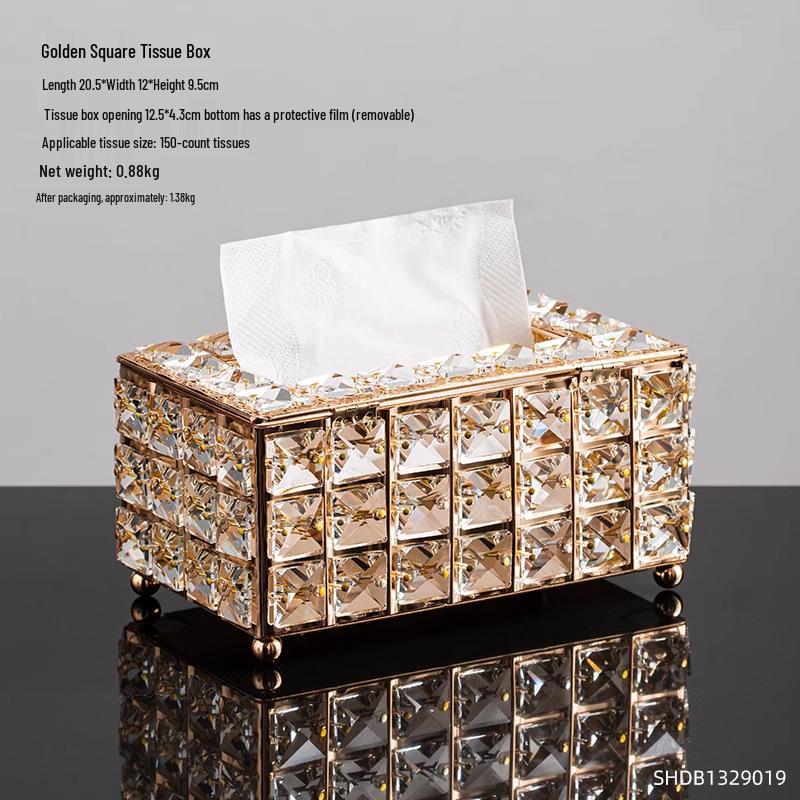 European Luxury Tissue Box: Modern Design for Dining Tables, Coffee Tables, and Hotel Decor