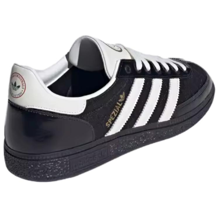 The Blue Trio X Adidas Handball Spezial Black White Unisex Sneakers Core-Black Core-White Gold-Metallic JP5669