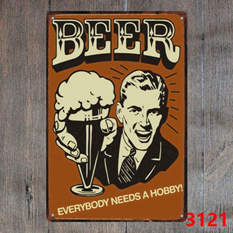 Keep Calm Inspirational Tin Sign for Bar or Restaurant