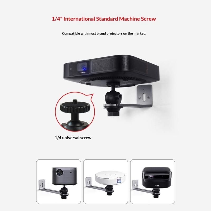 Strong Steel Projectors Wall Mount Brackets Adjustable Easy Installation Saving Space for Multiple Angles Positioning