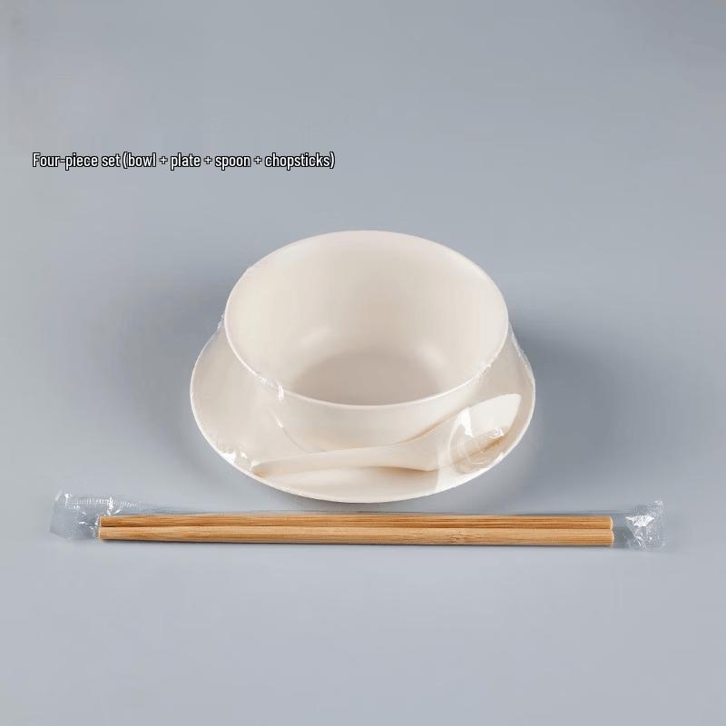 Disposable Rice Husk Dinnerware Set