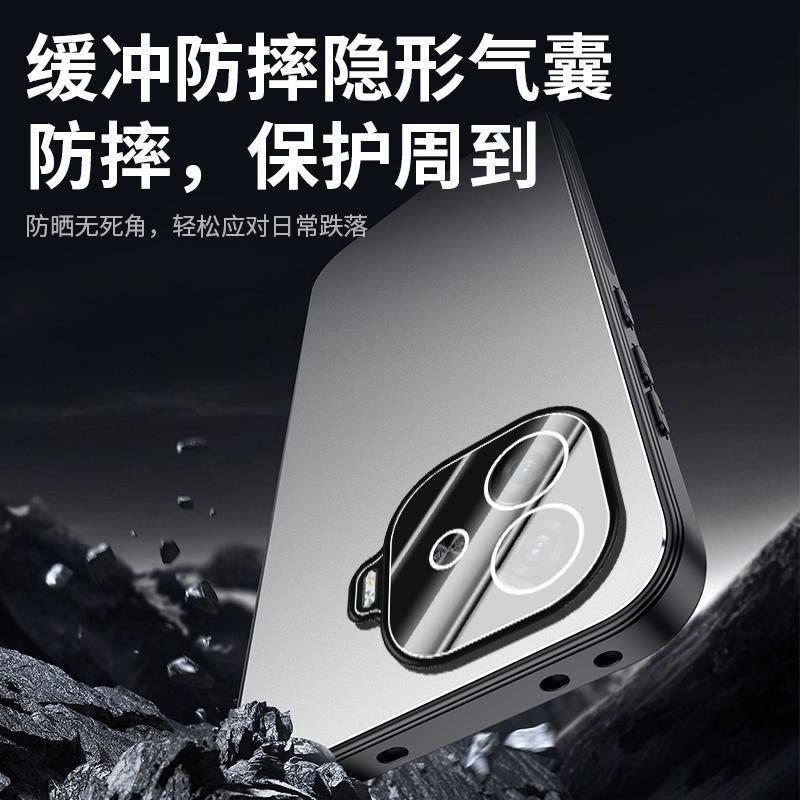 Applicable to iQOOZ1 mobile phone case, new Turbo + aluminum alloy matte lens integrated all-inclusive anti-drop  case