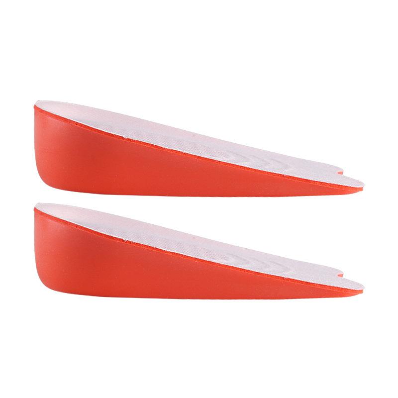 GEL Heightening Half Pad for Men and Women Thickened Invisible Inner Heightening Insole Soft Sports Non-slip Shock Absorption Heel Half Size Pad