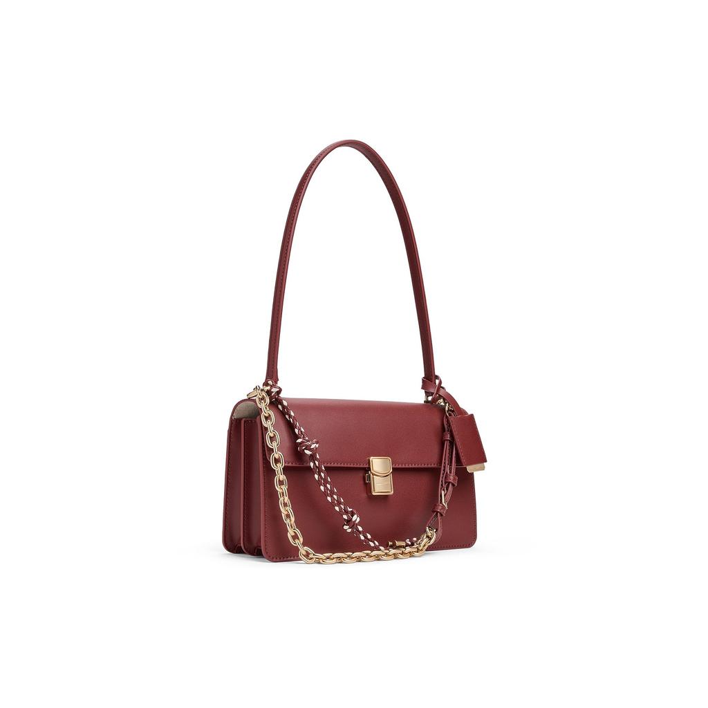 Charles & Keith Small CK 26 Spring Elegant Commuter Knot Chain PU Shoulder Bag Medium Women Bags CK2-20701632