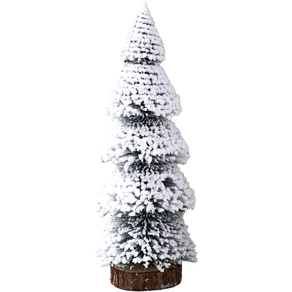 Festive Tabletop Display Tabletop Decor PVC Christmas Tree Realistic Appearance Snowy Finish Effect Stable Tabletop Display