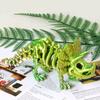 3D Printing Triceratops Skeleton Toy Model Joints Movable Simulation Dinosaur Triceratops Toys Desktop Decor Ornament Boy Gift