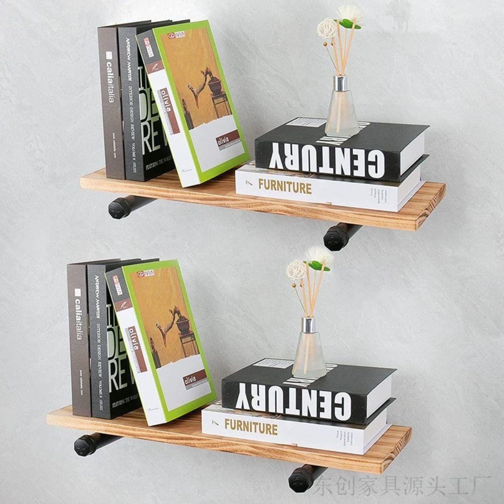 4pcs Heavy Duty Wall Floating Shelf Holder Fine Workmanship Iron Art Shelf Brackets  Room Decor